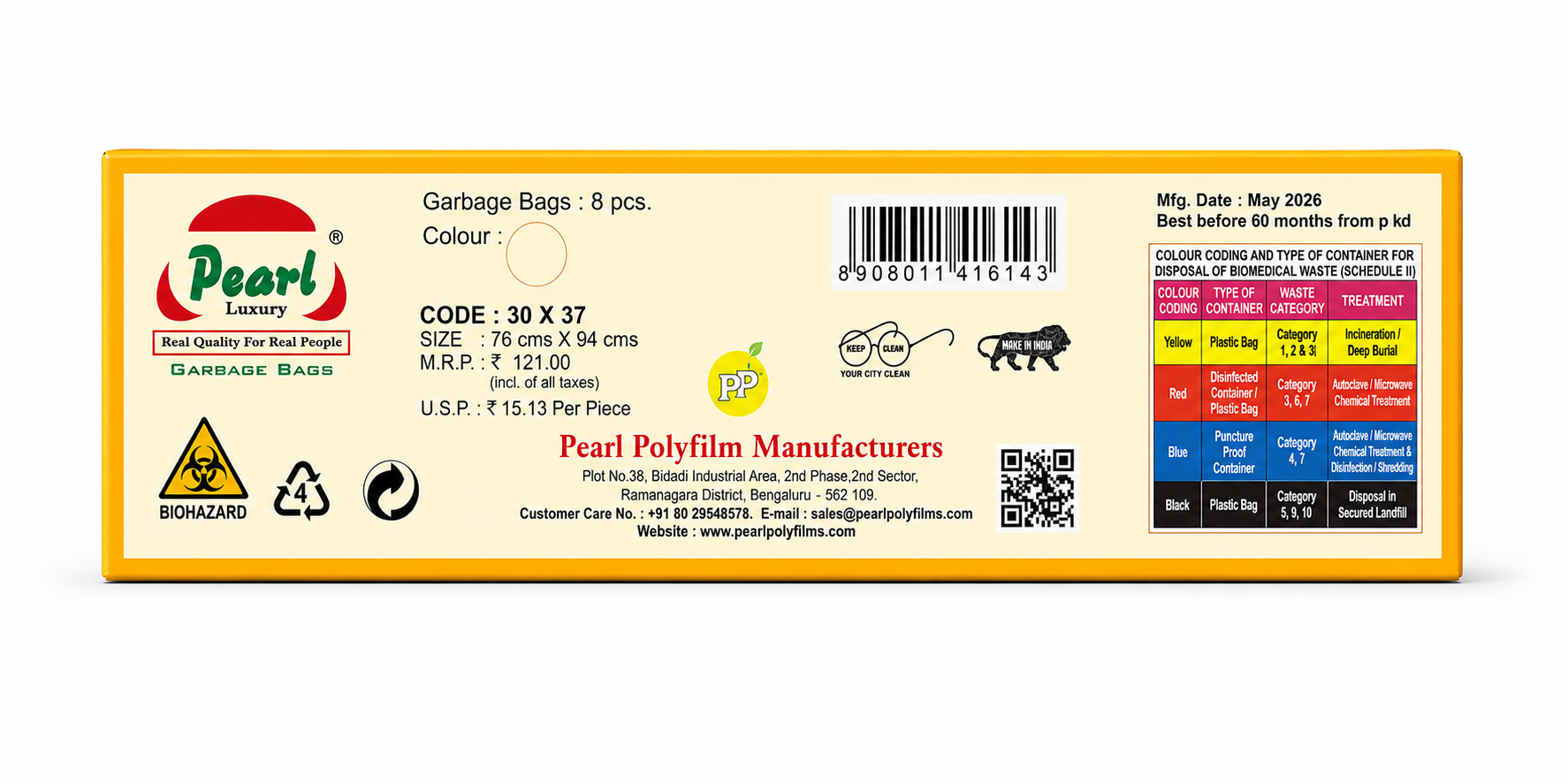 Garbage Bags - Extra Large 30 X 37.
