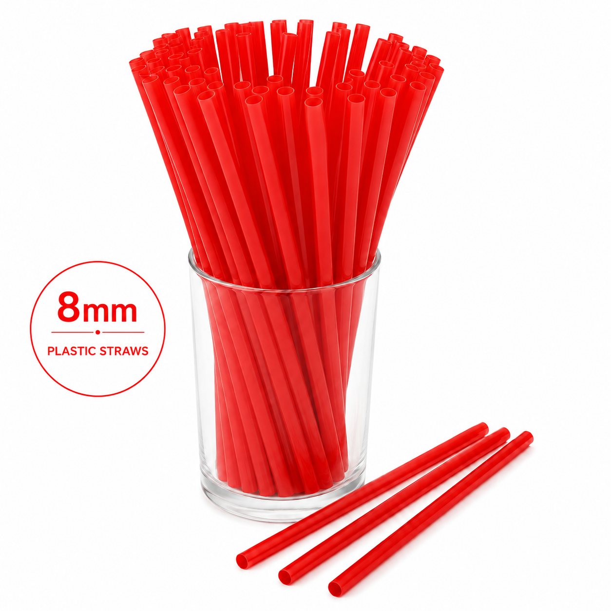 Plastic Straws 8mm